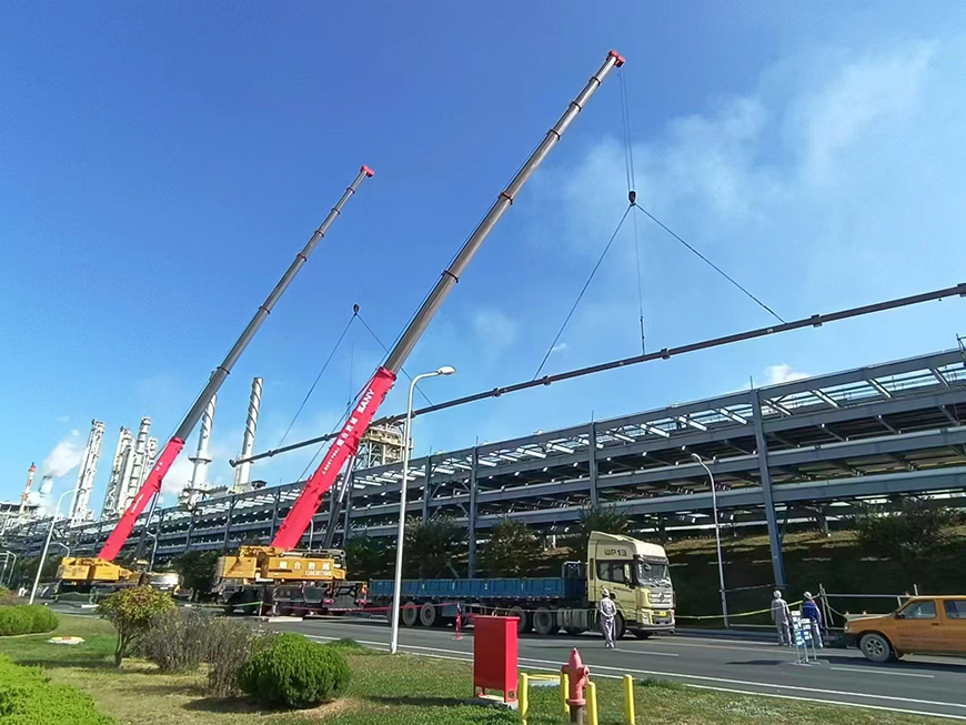 萬華園區管廊吊裝